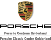 Logo Porsche Centrum Gelderland - Porsche Classic Center Gelderland FC 2015 - antraciet letters - Voor advertenties tot 60 mm te gebruiken [Omgezet]