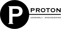 Proton Assembly + Engineering logo vierkanter